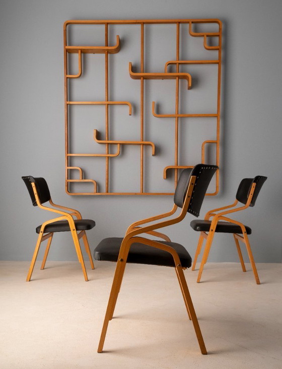 Image 1 of Set di 12 sedie, Ludvík Volák, anni '60-'70, Cecoslovacchia