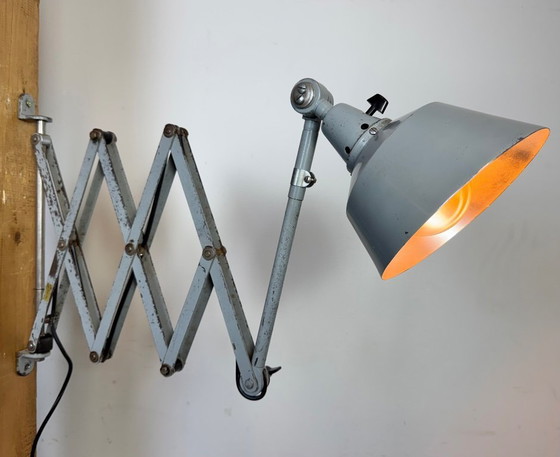 Image 1 of Industrial Scissor Wall Lamp by Curt Fischer for Midgard, 1930s