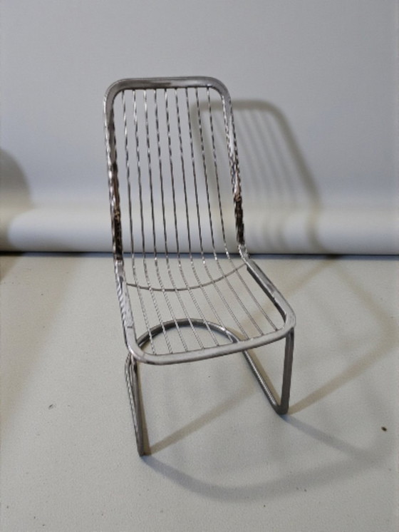 Image 1 of 3 x Space Age vintage String eetkamerstoelen Gastoni Rinaldi