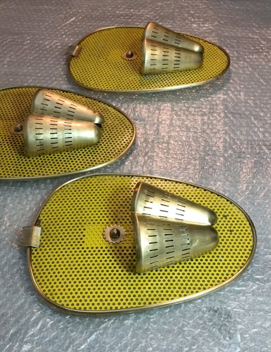 Suite d'Appliques Murales par MM pour Atelier Mategot 1950s – Brass, Metal (photo 4 of 10)