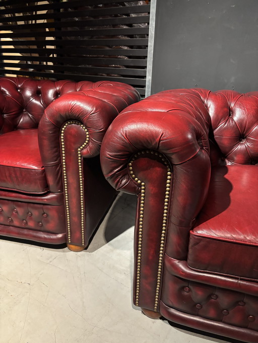 Ensemble de chaises Chesterfield Club anglais