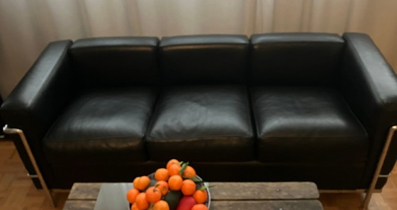 Image 1 of LC2 sofa, 3-seater, by Le Corbusier, Pierre Jeanneret and Charlotte Perriand for Cassina