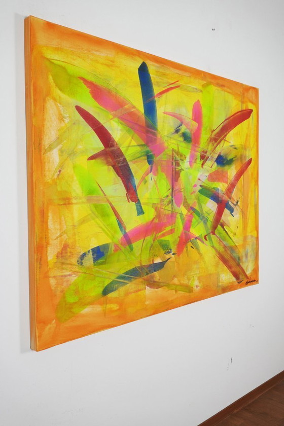 Image 1 of Parscha MIRGAWAMEDDIN - Confetti Cannon XXL - Artist's Canvas