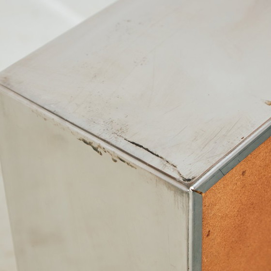 MK10337 Chromen en Glazen Salontafel van Willy Rizzo voor Cidue (photo 12 of 14)