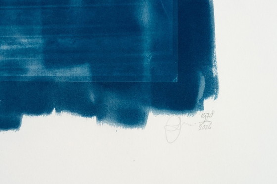Wondering, Original Photography 1976 / Cyanotype 2026, Paper, Blue (photo 3 of 7)