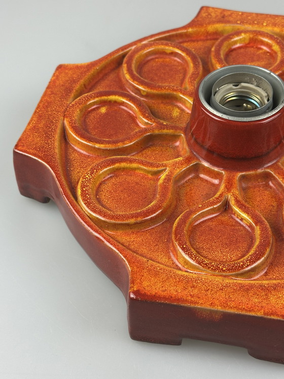 Image 1 of Lámpara de pared de cerámica de los años 60 y 70, diseño de la era espacial de mediados de siglo