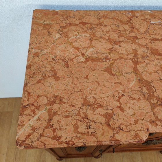 Image 1 of Antique vintage sideboard chest of drawers bathroom vanity with marble top