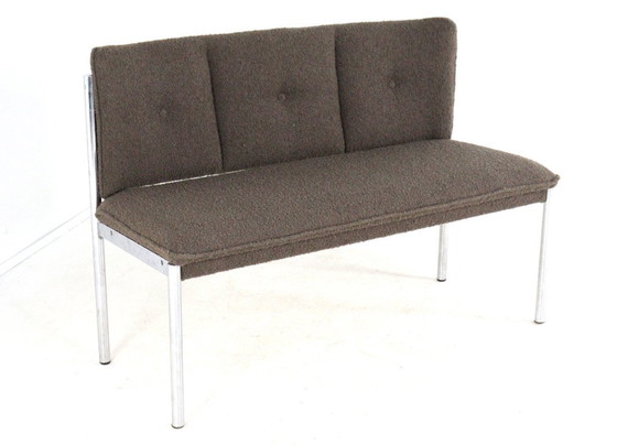 Image 1 of Vintage eetkamerbankje stoelen eetstoelen nieuw gestoffeerd