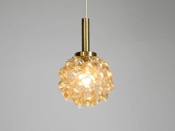 Image 1 of Beautiful original glass bubble pendant lamp from the 1960s | Manufactured by Limburg | Designed by Helena Tynell