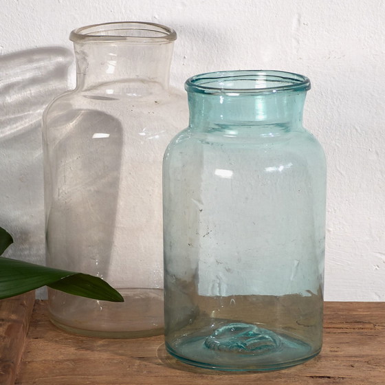 Antique glass jars (c.1920). Set of 2 pieces #57 – Glass & Decanter (photo 8 of 10)