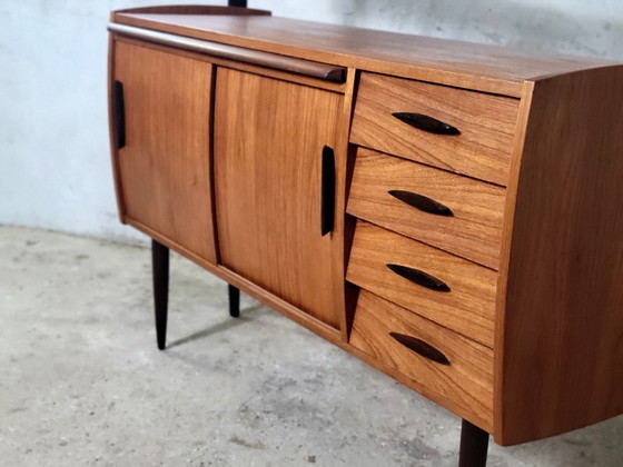 Image 1 of Vintage Swedish freestanding wall system with desk