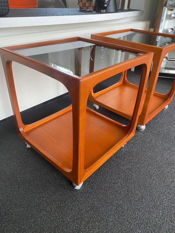 Image 1 of vintage design teak coffee table, Wilhem Renz