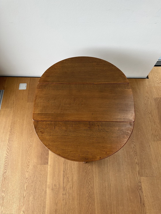 Image 1 of Foldable Oak Table ‘a bandelle‘