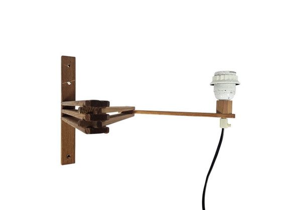 Image 1 of Ikea - hinged lamp - wall lamp - model V505 - pine - Sweden - 3rd quarter 20th century