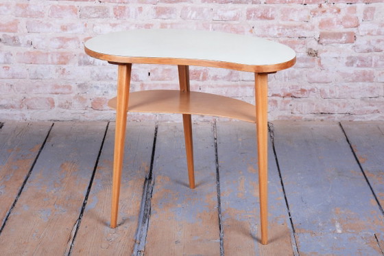 Tavolino Mid-Century originale, Faggio, Compensato, Ben conservato, Ceco, anni '50 – Tavolini, Legno (photo 2 of 8)