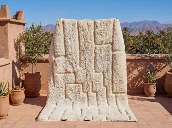 Tappeto marocchino in lana tessuto a mano, 250x150 cm, stile tradizionale. – Tappeti, Wool (photo 10 of 10)