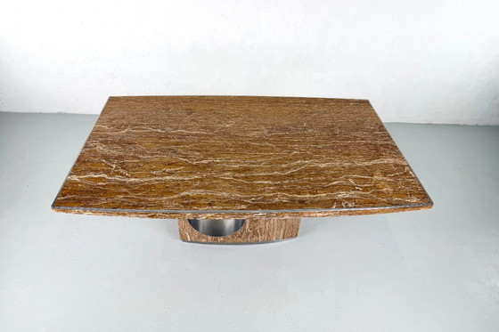 Image 1 of Esstisch aus Marmor von Willy Rizzo, Italien - 1960er Jahre