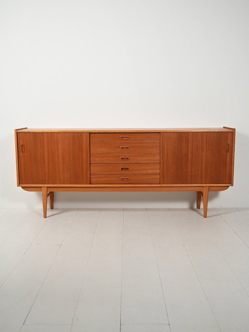 Scandinavian 1960s elegant-line sideboard