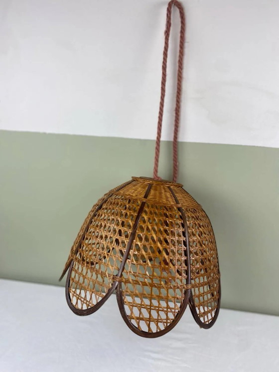 Vintage wicker pendant light – Pendant lamps, Rattan (photo 13 of 17)