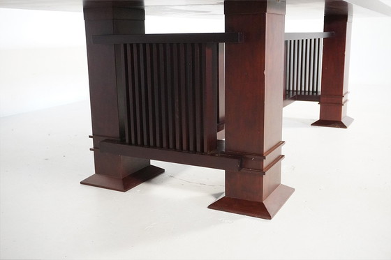 Image 1 of Monumentaler 605 Allen Tisch von Frank Lloyd Wright für Cassina, Italien 1980