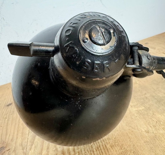 Image 1 of Lampada da parete a forbice Bauhaus industriale nera di Kaiser Idell, anni '30