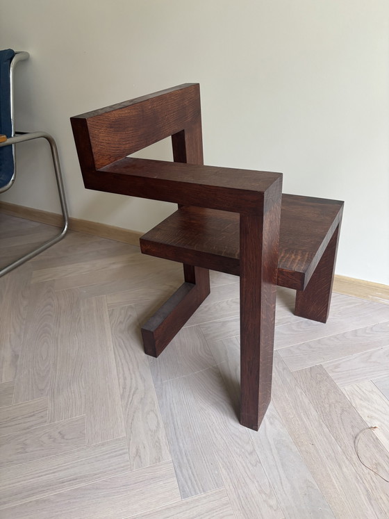 Image 1 of Chaise Steltman en chêne