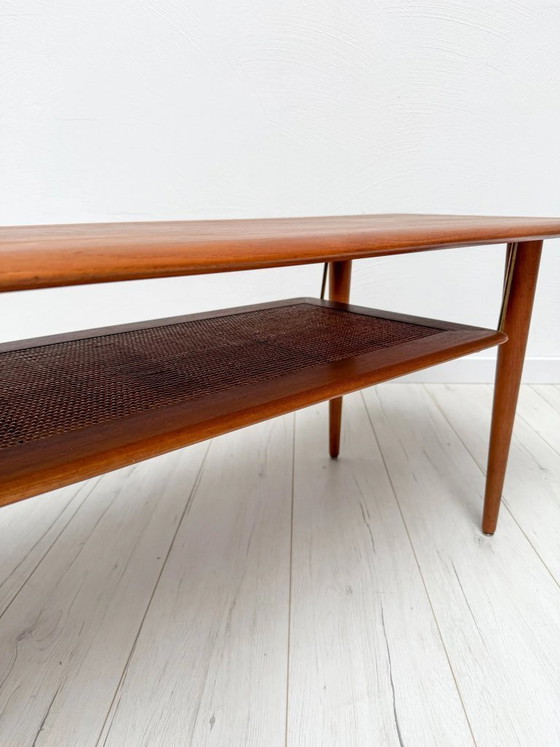 Image 1 of Vintage FD 516 Teakhouten salontafel van Peter Hvidt & Orla Mølgaard-Nielsen voor Frankrijk & Daverkosen, Deens Modern, jaren 19