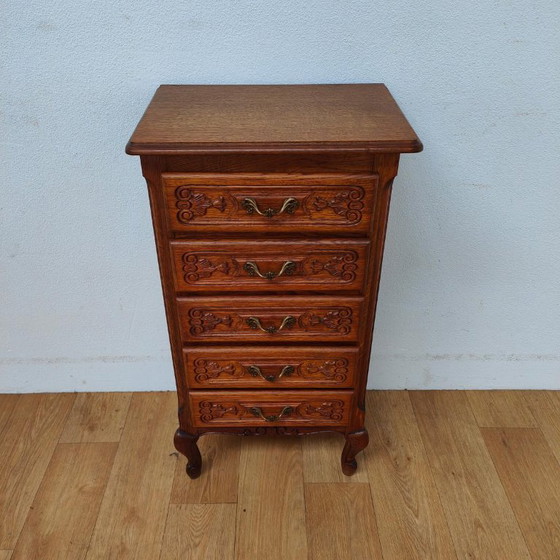 Vintage landelijk ladekastje nachtkastje ladekast – Ladekasten, Wood (photo 2 of 10)