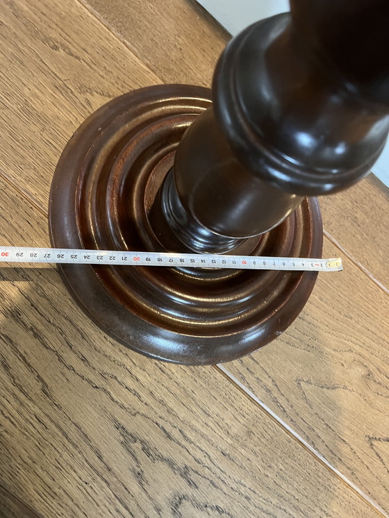 Image 1 of Solid turned twisted Piedestal mahogany