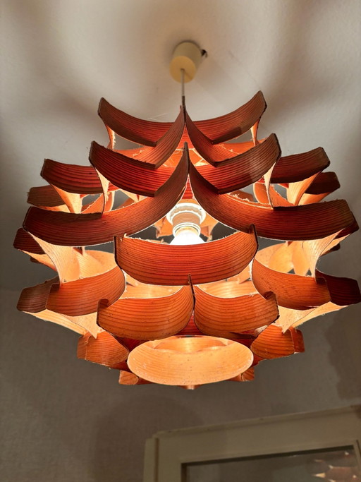 Suspension Mid-Century en bois par Hans-Agne Jakobsson, Suède, années 1970