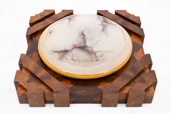 Image 1 of Lámpara de techo Art Déco, Polonia, años 50.