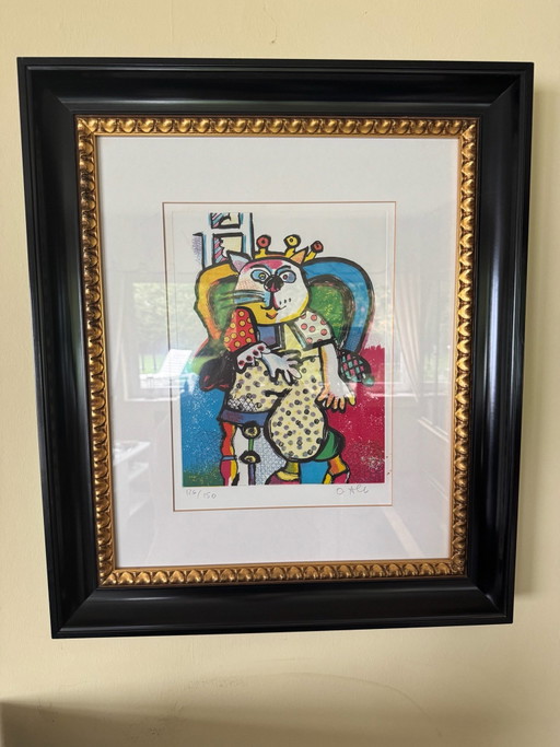 Original Otmar Alt Graphic – Hand-signed & Limited (124/150) – High-quality framed