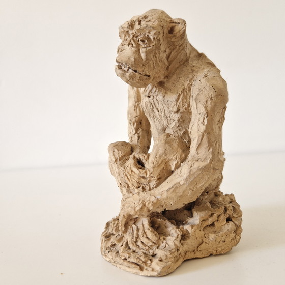 Image 1 of C Evers Vintage Sculpture Statue Monkey