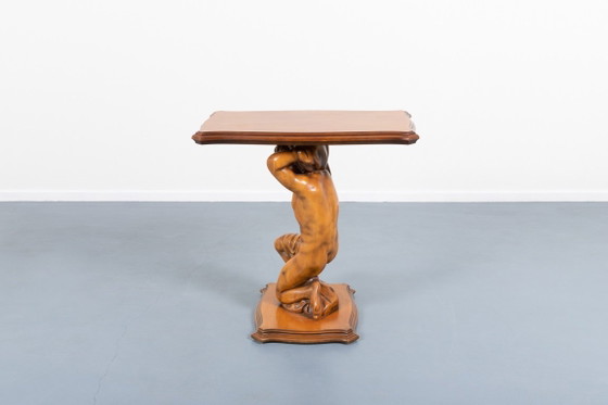 Image 1 of Table d'appoint sculpturale de design italien des années 1970