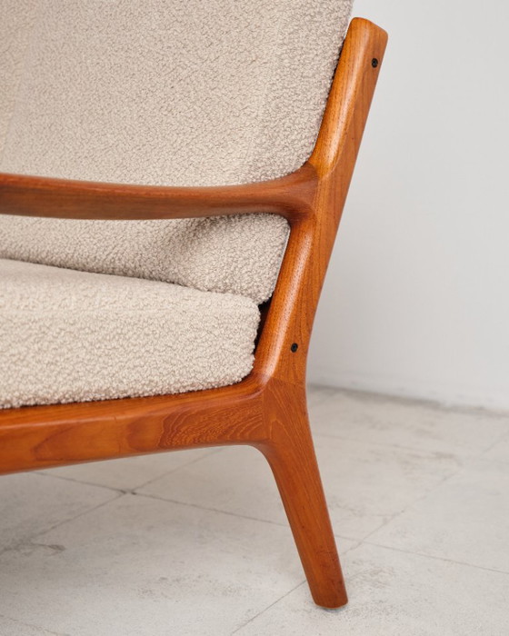 Zweisitzer-Sofa aus der Mitte des 20. Jahrhunderts, Serie Senator, Teakholz-Couch von Ole Wanscher (photo 10 of 23)