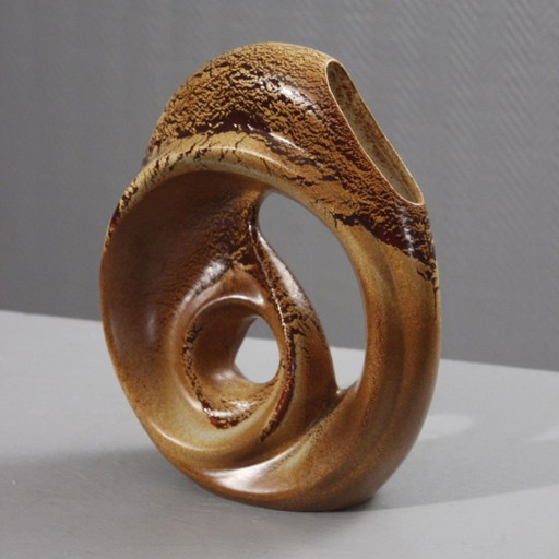 Roberto Rigon für Bertoncello Ceramiche – Freiformvase Italien 1970er Jahre