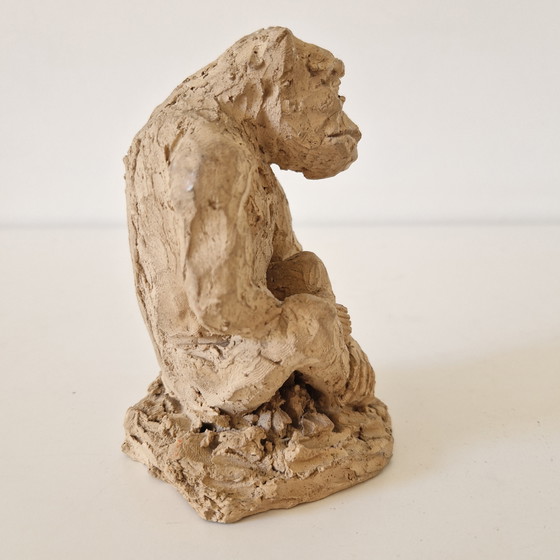 Image 1 of C Evers Vintage Sculpture Statue Monkey