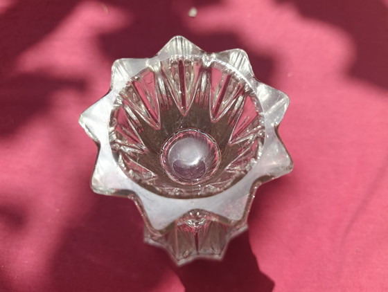 Image 1 of Tulip-shaped cut crystal vase, Art Deco 1930/50