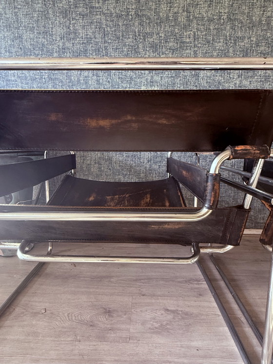 Image 1 of 2 vintage Gavina/Knoll Wassily Model B3 fauteuils, circa jaren 60