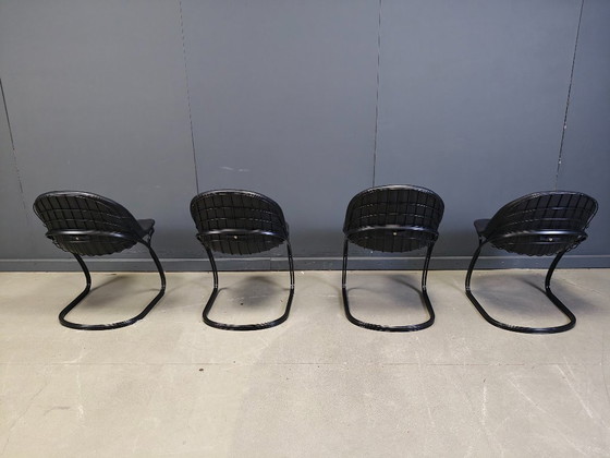 Image 1 of Gastone Rinaldi Esszimmerstühle „Pascale“, 1970er Jahre – 4er-Set