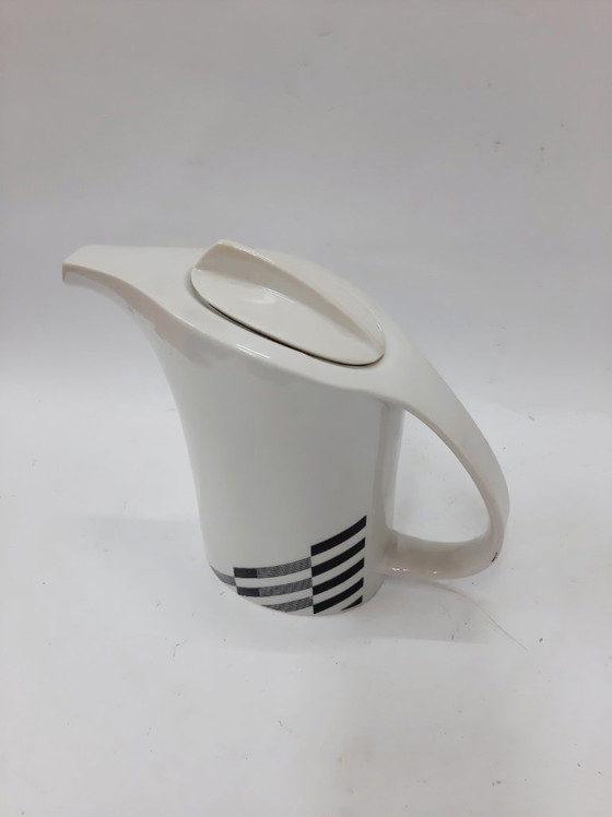 Image 1 of Brocca in porcellana bianca vintage, brocca con coperchio