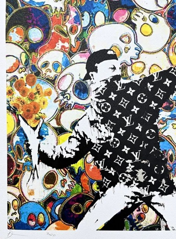 Image 1 of Death Nyc - Lanciatore di fiori di Banksy e Louis Vuitton - Edizione limitata con certificato