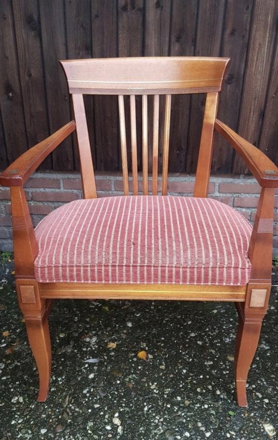Image 1 of 4 fauteuils de salle à manger Schuitema Art Nouveau en cerisier