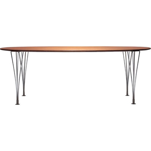 Table elliptique vintage, Suède 1970