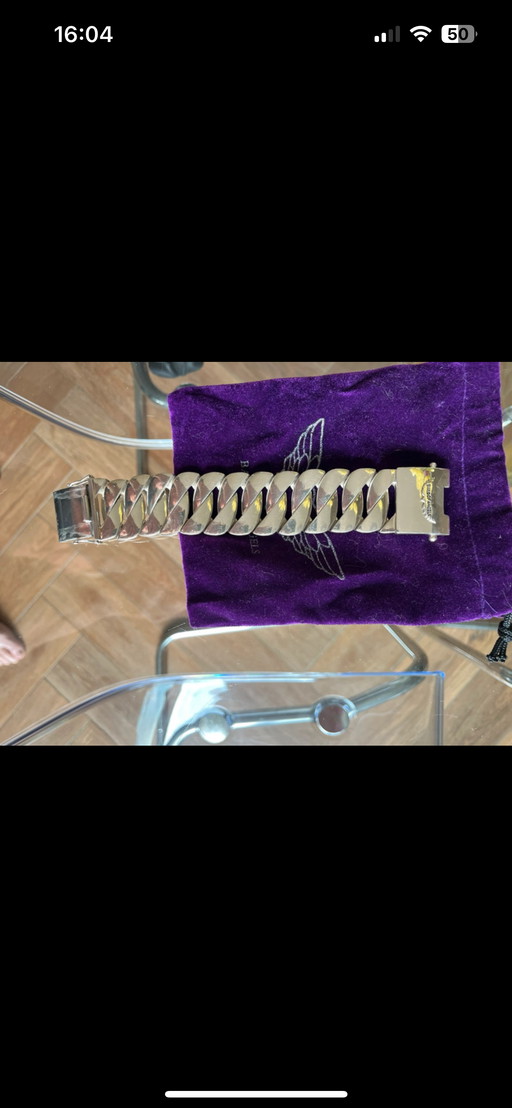 Bracelet à maillons en argent 19 cm