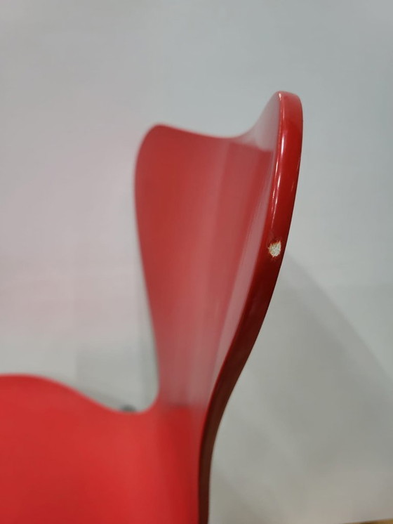 Image 1 of 1x sedia a farfalla Fritz Hansen, rossa, 1996