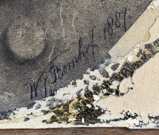 Image 1 of Charcoal drawing of Multatuli