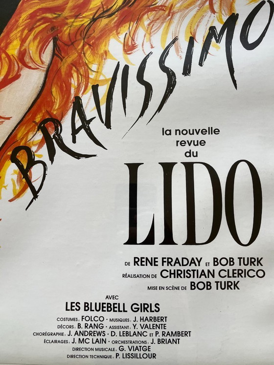 Image 1 of Bravissimo du Lido poster designed by René Gruau, 1990