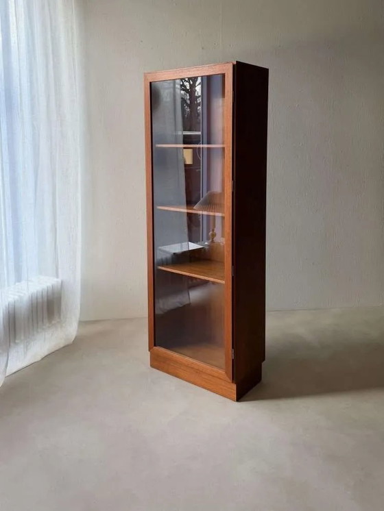 Image 1 of Omann Jun teak display cabinet 1960s Danish design