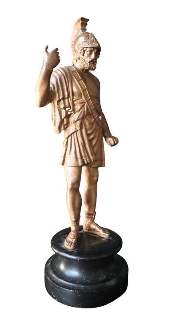 Image 1 of Grand Tour – Bronzeskulptur, die den Mars darstellt, Italien, 19. Jahrhundert